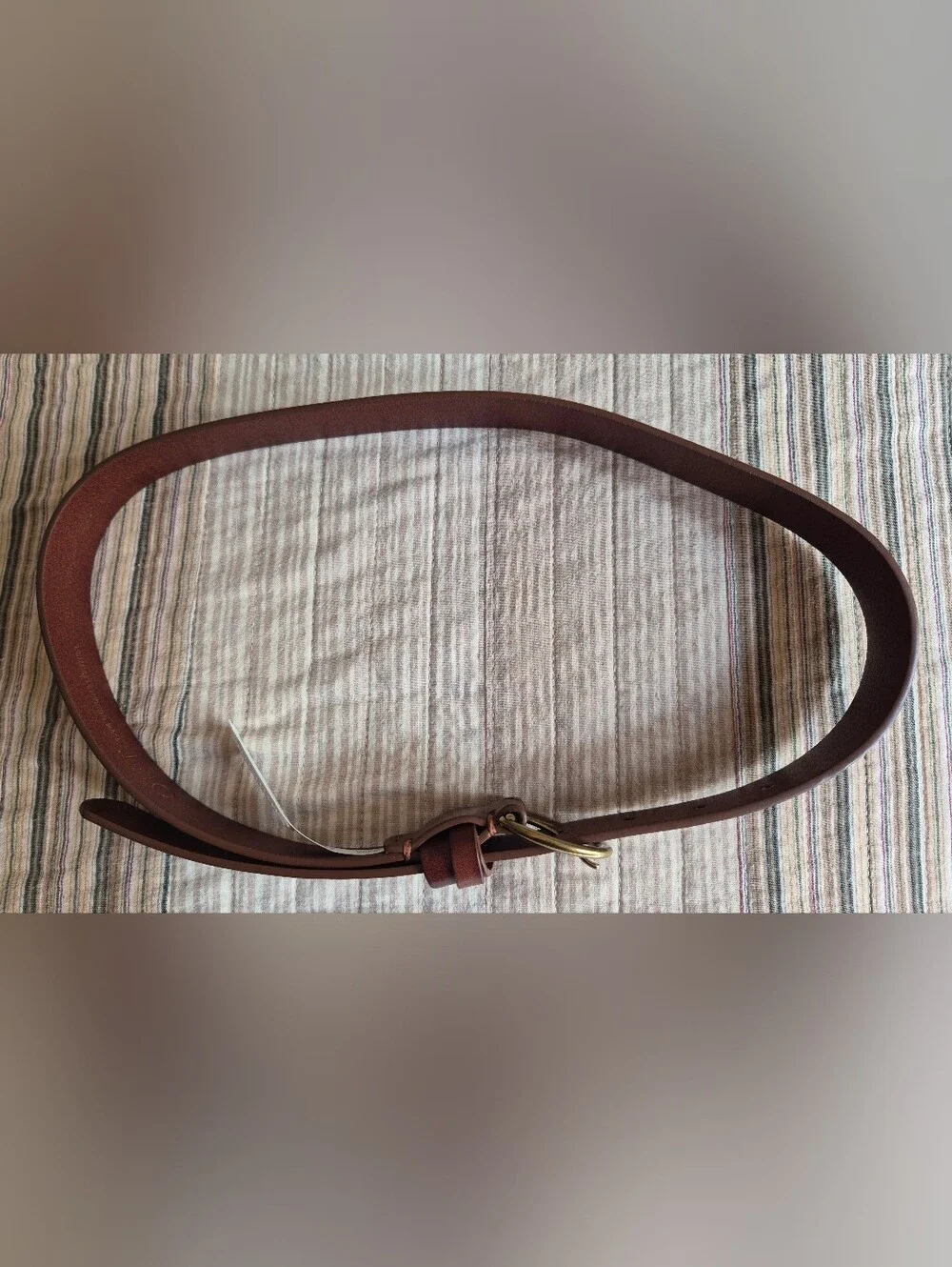 NWT LOFT Classic Brown Leather Belt Small Buckle, Size S